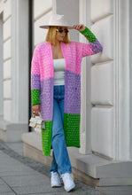Load image into Gallery viewer, Multi-colour Maxi Cardigan