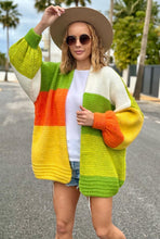 Load image into Gallery viewer, Multi-coloured Stripped Cardigans