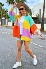 Load image into Gallery viewer, Multi-coloured Stripped Cardigans