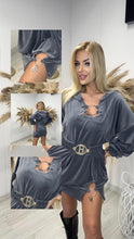 Load image into Gallery viewer, Classy velvet PF dress