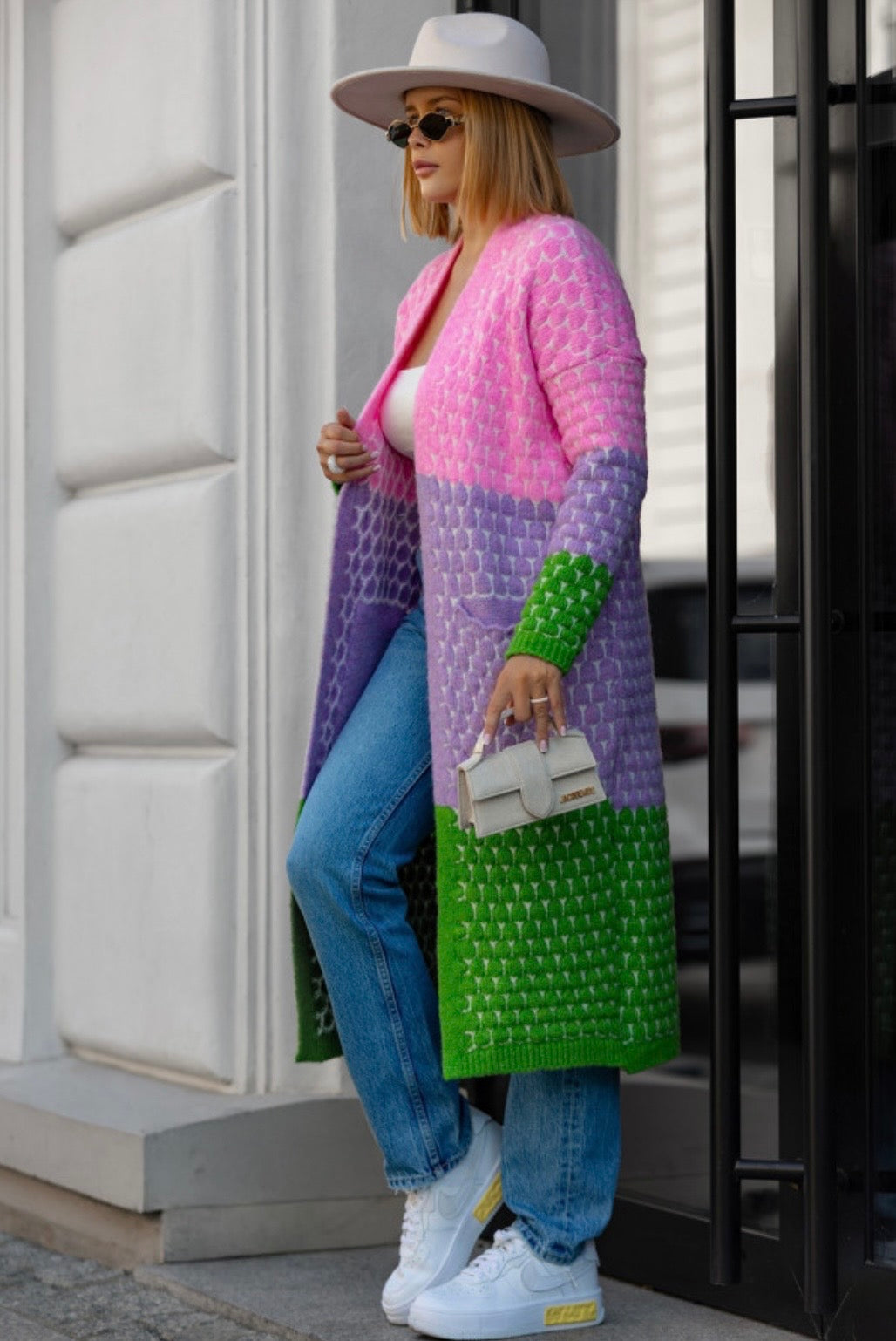 Multi-colour Maxi Cardigan